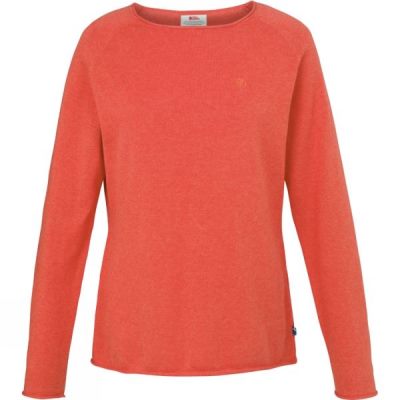 Sueter Fjallraven Övik Mujer - Coral - Chile IZV560178